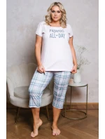 Talianska móda Glamour celá dĺžka 3/4 veľkosť sp. farba: svetloružová/potlač