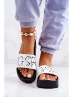 Dámské gumové pantofle Big Star model 21576902 Černobílé - Big Star Shoes Dámské gumové pantofle Big Star model 21576902 Černobílé - Big Star Shoes