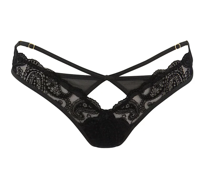 Sexy tanga model 17680190 černá - Axami