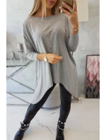 Oversize blúzka šedá