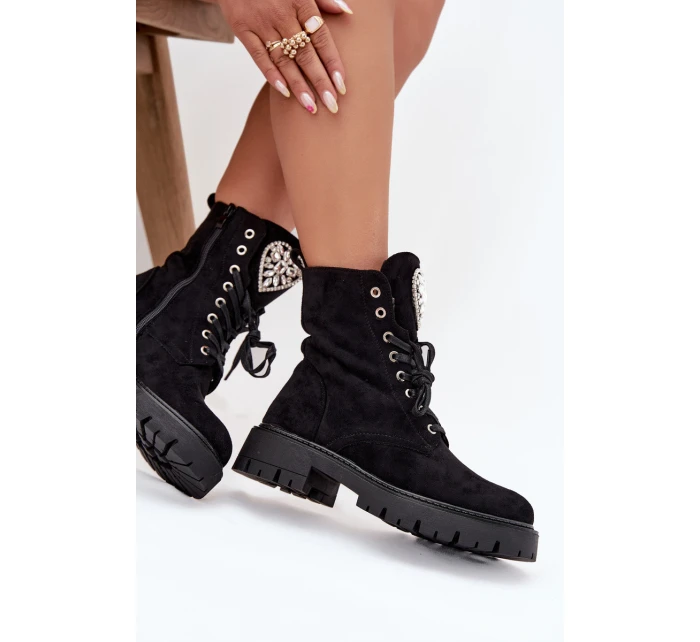 Dámsky pracovník s kryštálmi Rosira - čierny