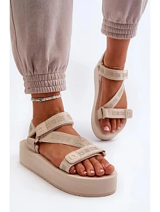 Sandále NN274A528 beige - Krok vo veľkom štýle