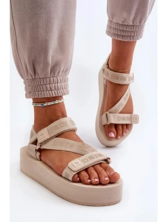 Sandále NN274A528 beige - Krok vo veľkom štýle