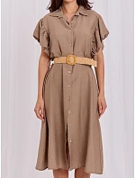 Dámské šaty MI SK 82970.86 khaki - Milady