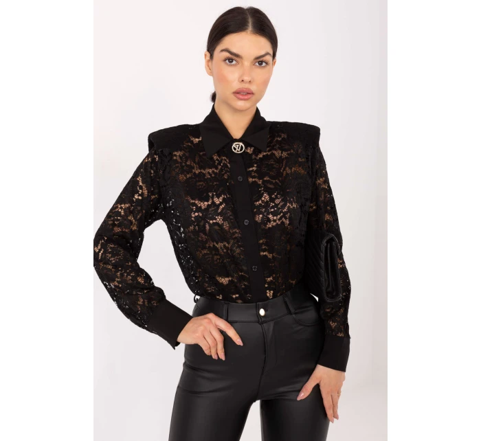 Košeľa s dlhým rukávom model 222318 Taliansko Moda Košeľa s dlhým rukávom model 222318 Taliansko Moda