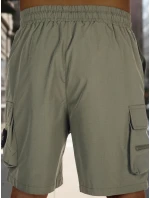 Pánské látkové bojové šortky zelené Dstreet model 21988584 - FashionStreet Pánské látkové bojové šortky zelené Dstreet model 21988584 - FashionStreet