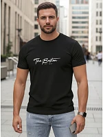 Tshirt męski bawełniany z nadrukiem The Boston czarny model 22305492 - FashionStreet Tshirt męski bawełniany z nadrukiem The Boston czarny model 22305492 - FashionStreet