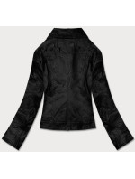 Čierna dámska bunda ramoneska (BN-20025-1)