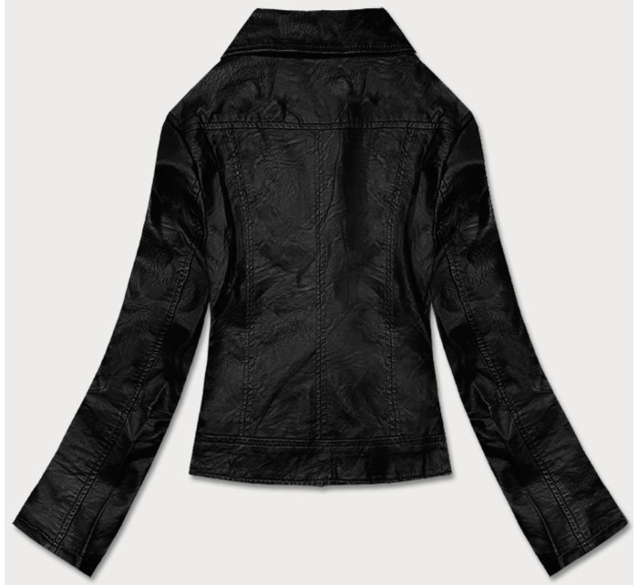 Čierna dámska bunda ramoneska (BN-20025-1)