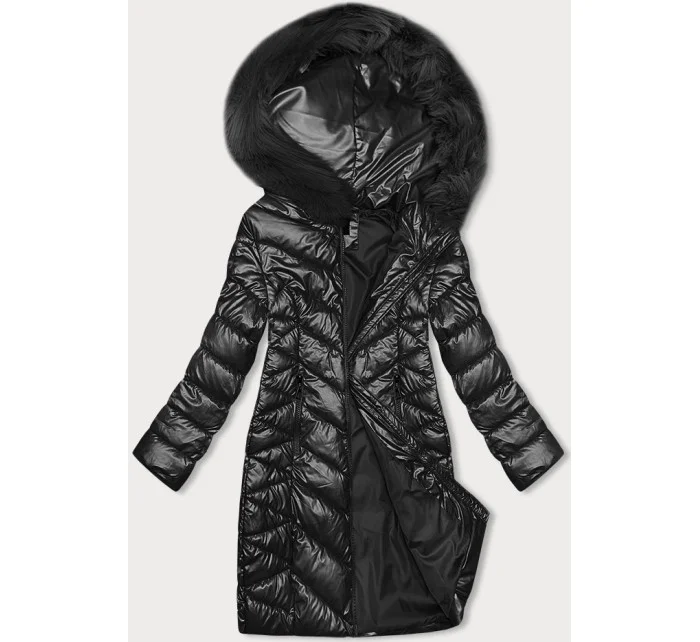 Čierna dámska prešívaná zimná bunda J Style (16M9100-392) Čierna dámska prešívaná zimná bunda J Style (16M9100-392)