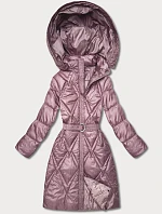 Prešívaný prechodný kabát s kapucňou Goodlookin pink (Y3-9215-52)