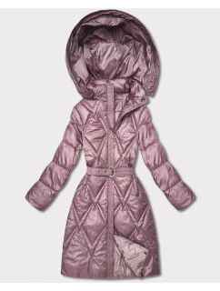 Prešívaný prechodný kabát s kapucňou Goodlookin pink (Y3-9215-52)