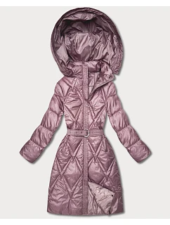 Prešívaný prechodný kabát s kapucňou Goodlookin pink (Y3-9215-52)