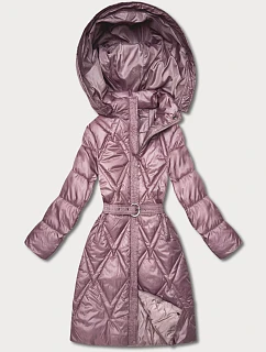 Prešívaný prechodný kabát s kapucňou Goodlookin pink (Y3-9215-52)
