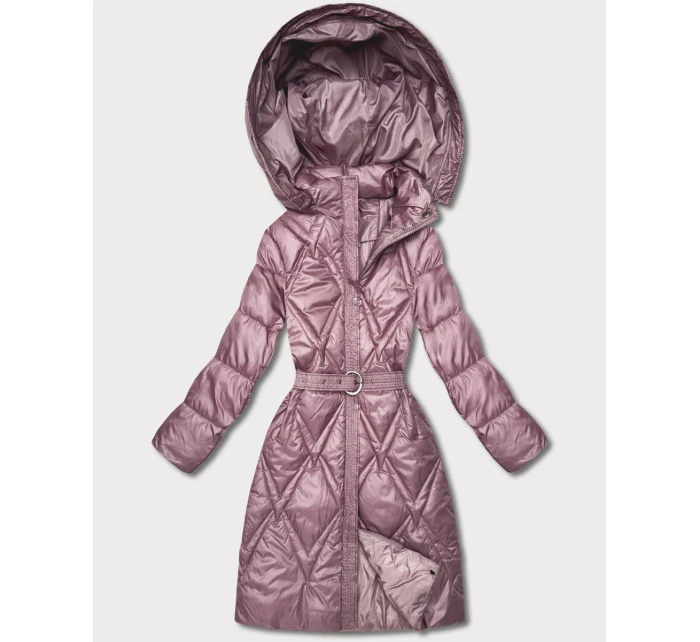 Prešívaný prechodný kabát s kapucňou Goodlookin pink (Y3-9215-52) Prešívaný prechodný kabát s kapucňou Goodlookin pink (Y3-9215-52)