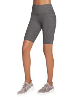 Skechers Go Walk Cyklistické šortky s vysokým pásom W3SH53-GYS Grey M
