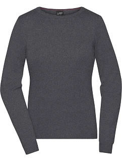 JN Dámský svetr s kulatým výstřihem 02. anthracite melange model 22538460 - Daiber