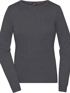 JN Dámský svetr s kulatým výstřihem 02. anthracite melange model 22538460 - Daiber