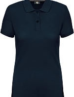 WK WK 275 Dámske pracovné polo tričko z hrubej bavlny 20.W275, tmavomodré