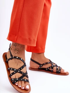 Dámské Sandály S Ozdobami Černá model 21627741 - Boto