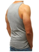 Pánské tílko bez potisku šedé model 21962221 - Dstreet