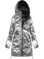 Čierna obojstranná dámska zimná bunda (1908)