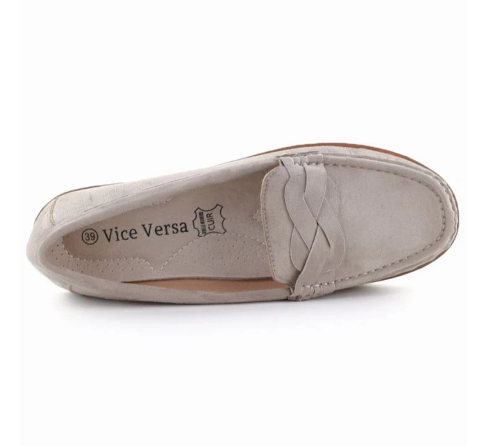 Dámske mokasíny Vice Versa v hnedej farbe 834280