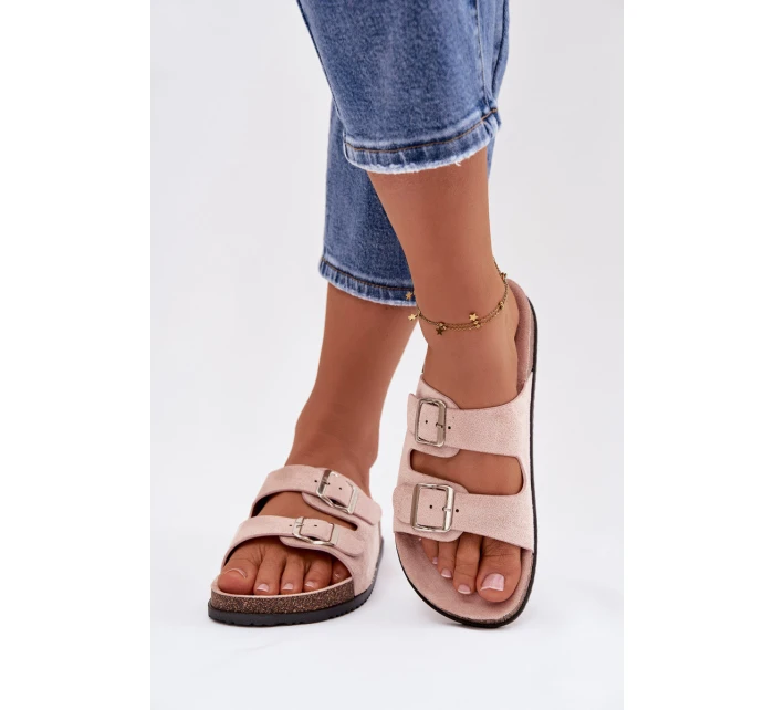 Dámské žabky Světle růžové Oliena