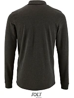 SOL'S Perfect LSL Men Pánske polo s dlhým rukávom z piké 25.2087 charcoal melange SOL'S Perfect LSL Men Pánske polo s dlhým rukávom z piké 25.2087 charcoal melange
