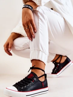 Skórzane Trampki BIG STAR JJ274129 Czarne