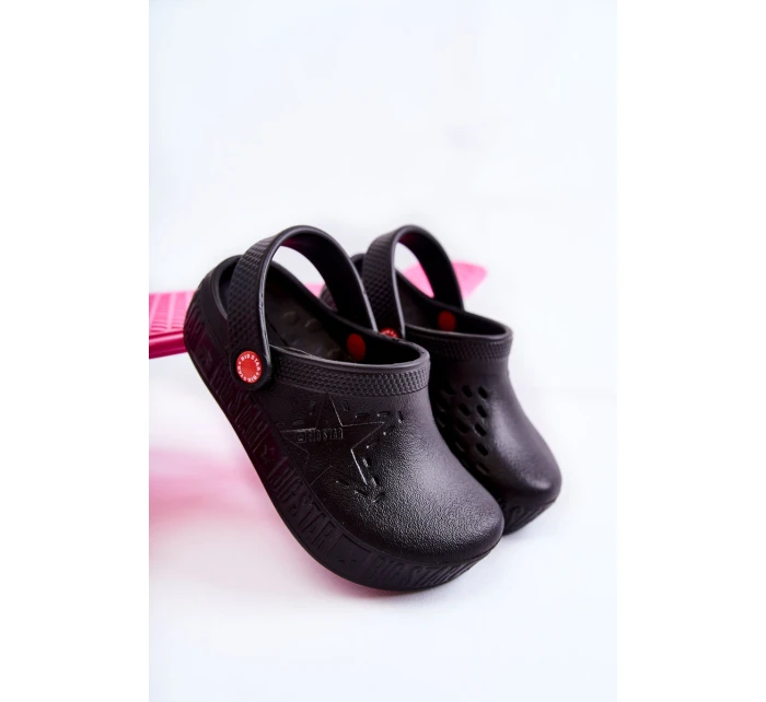 Dziecięce Lekkie Klapki Kroksy Big Star II375001 Czarne Dziecięce Lekkie Klapki Kroksy Big Star II375001 Czarne