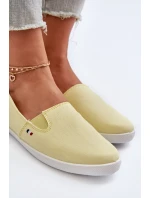 Tenisówki Trampki Slip-On Damskie Żółte Adrancia