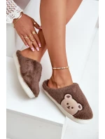 Kapcie Damskie Futrzane Z Misiem Brązowe Fiorinella Kapcie Damskie Futrzane Z Misiem Brązowe Fiorinella