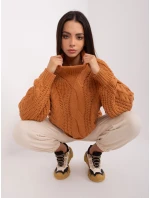 Sweter AT SW model 18909236 jasny brązowy - FPrice