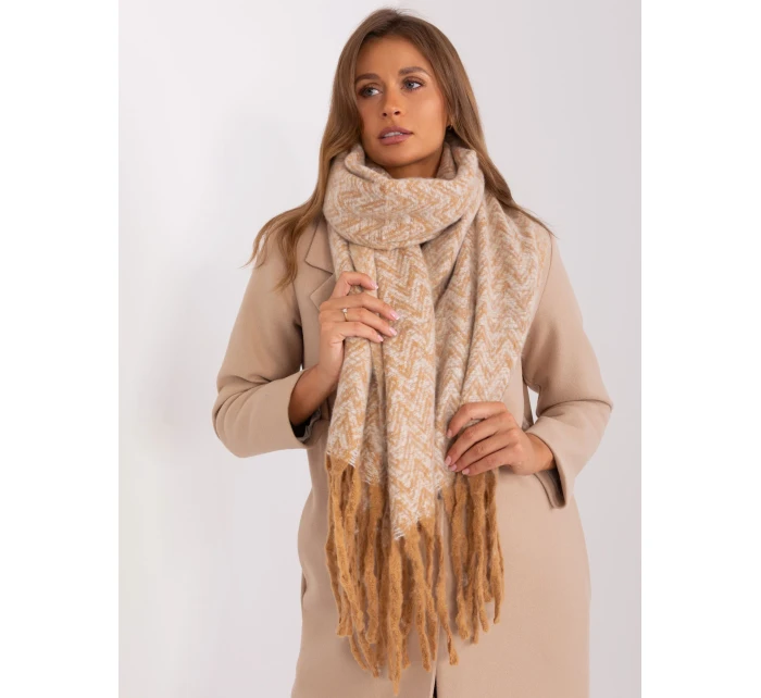 Szalik AT SZ model 18987513 camelowy - FPrice