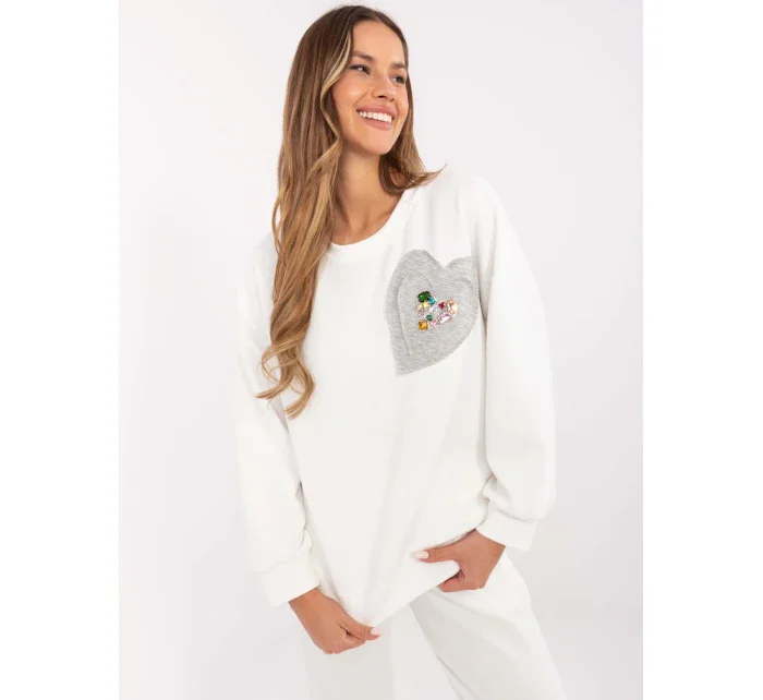 Mikina DHJ BL 20322.72 ecru Mikina DHJ BL 20322.72 ecru