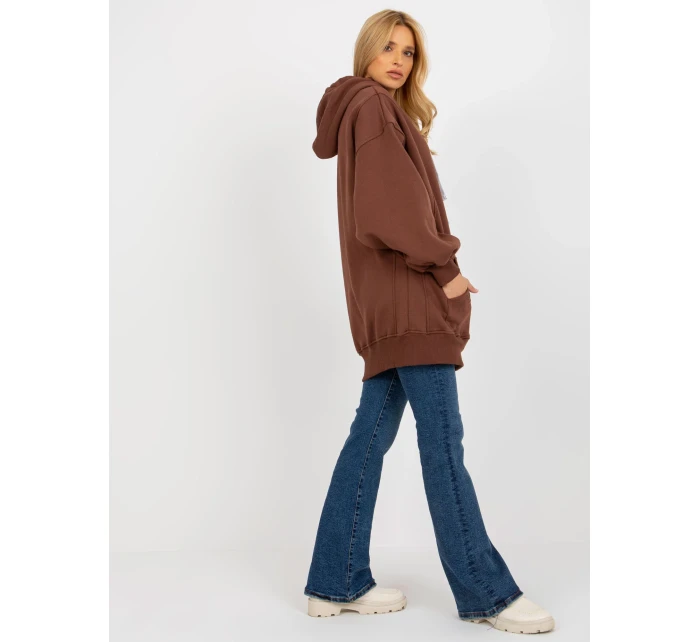 Dámska mikina EM BL 694.20x tmavo hnedá - FPrice Dámska mikina EM BL 694.20x tmavo hnedá - FPrice