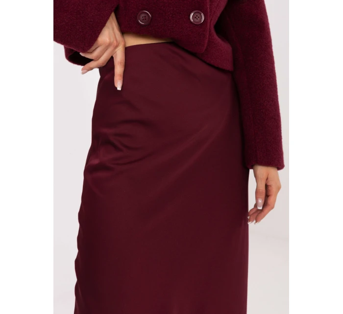 Spódnica MI SD model 21736725 bordowy - FPrice Spódnica MI SD model 21736725 bordowy - FPrice