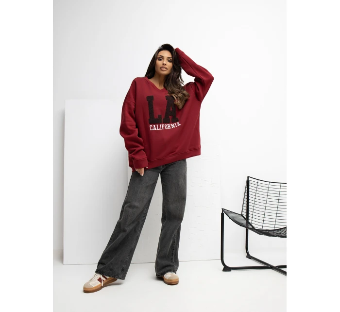 Bluza RV BL model 21777676 bordowy - FPrice