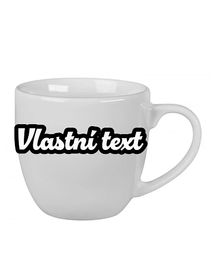 Personalizovaný keramický hrnček s objemom 400 ml s vlastným textom a obrysom