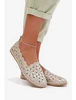 Dámske baleríny 24TX02 gold - Sweet Shoes