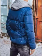 Pánská prošívaná zimní bunda modrá Dstreet model 21963724 - FashionStreet Pánská prošívaná zimní bunda modrá Dstreet model 21963724 - FashionStreet