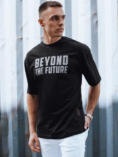 Pánske čierne tričko FashionStreet RX5526