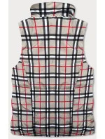 Svetlo béžová obojstranná dámska vesta (2383-1)