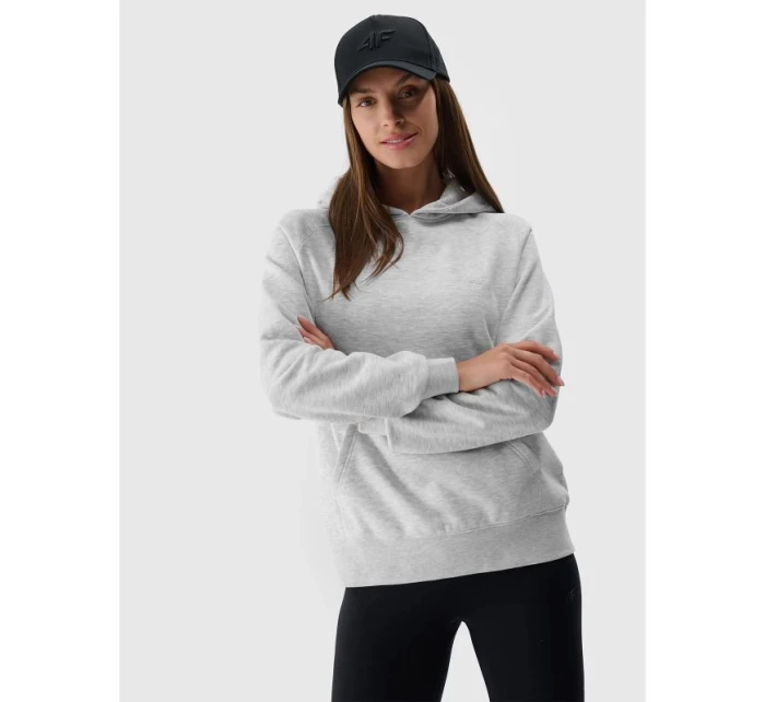 Dámska mikina bez prúžkov s kapucňou 4F 4FWMM00TSWSF1764-27M