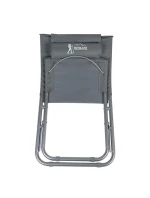 PLÁŽOVÉ SKLADACIE KRESLO ŠEDÉ