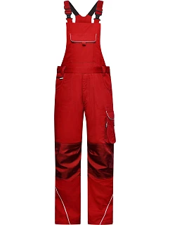 JN (62) Pracovní kalhoty s laclem Solid 02.X red model 22493282 - Daiber