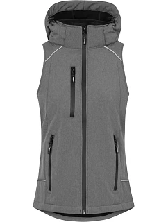 Dámská 3vrstvá softshellová vesta 40. heather grey model 22517322 - Promodoro