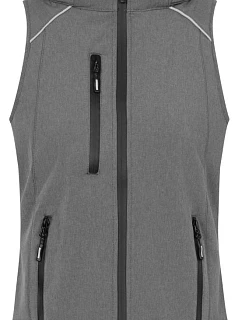 Promodoro 7845 Dámska 3-vrstvová softshellová vesta 40.7845 heather grey