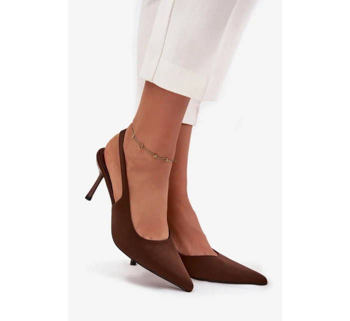 Lodičky s odhalenými čokoládové model 21715413 - Boto Lodičky s odhalenými čokoládové model 21715413 - Boto